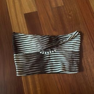 Brown Twisted Front Detail Tube Top